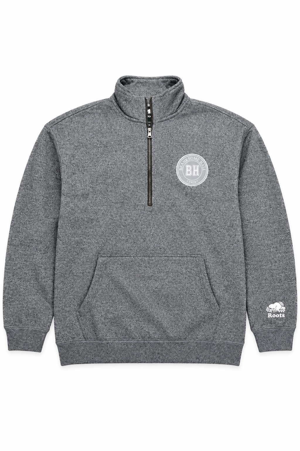 Branksome x Roots Salt & Pepper 1/2 Zip