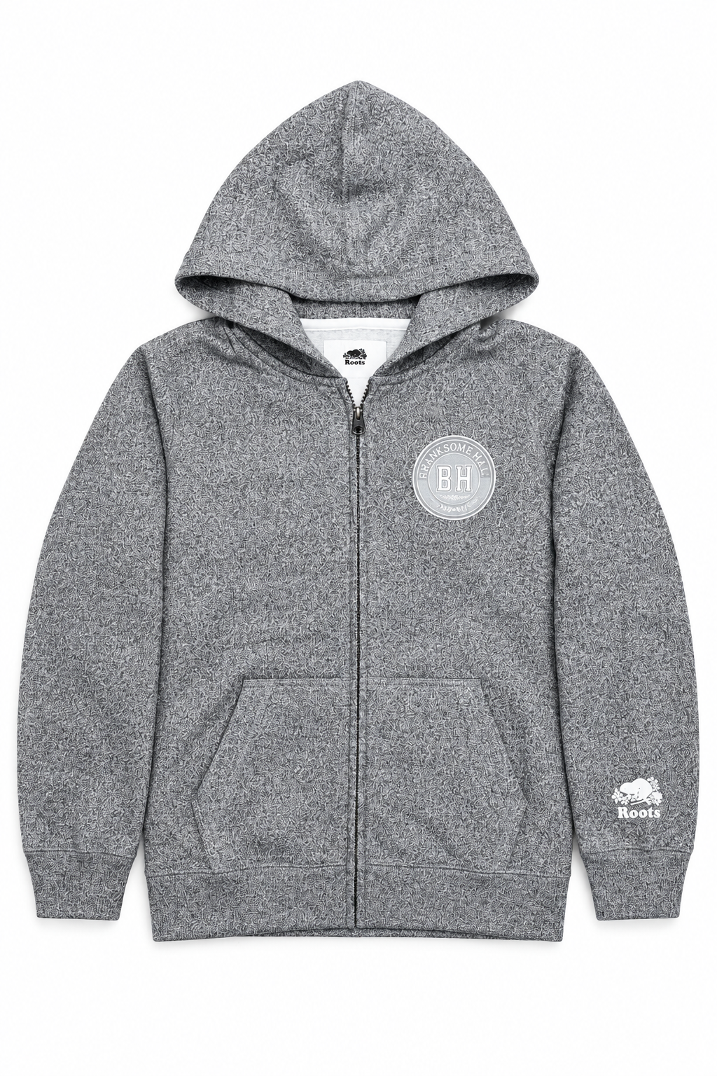 Branksome x Roots Salt & Pepper Full Zip (Youth Sizes)