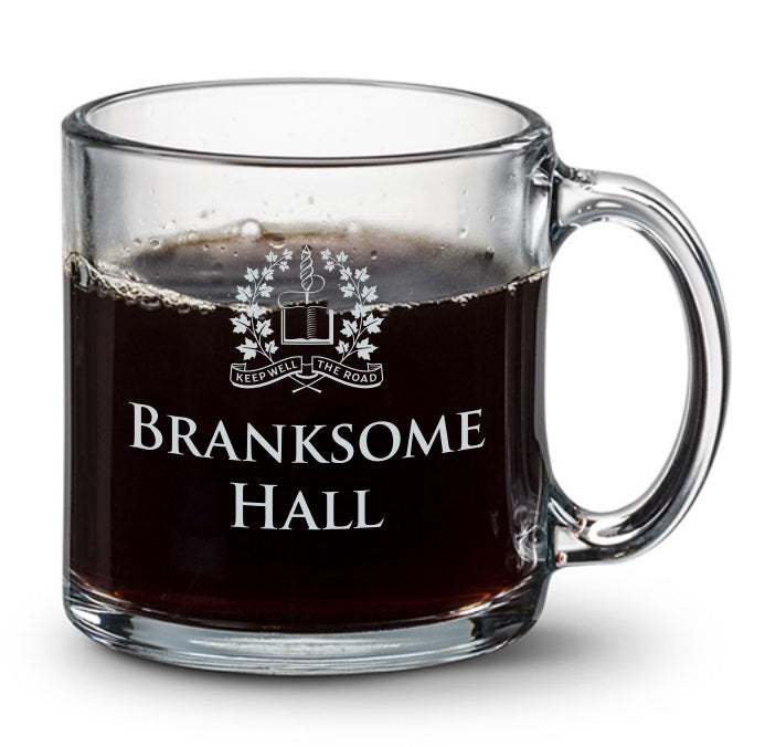 Etched Glass Mug